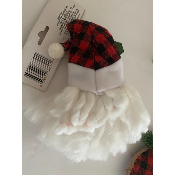 Buffalo Check plaid Santa Sleigh Christmas ornaments collection set bundle lot - Picture 9 of 11